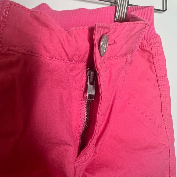 Blukids Girls Size 6 - 6X Cargo Pants From Italy elastic Waist Pink Embroidered - Picture 8 of 14